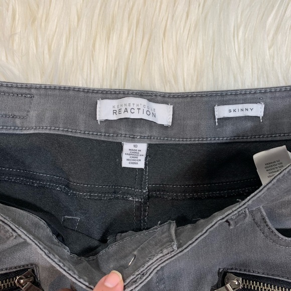 Kenneth Cole Grey Skinny Jeans Size 10 - Picture 5 of 8